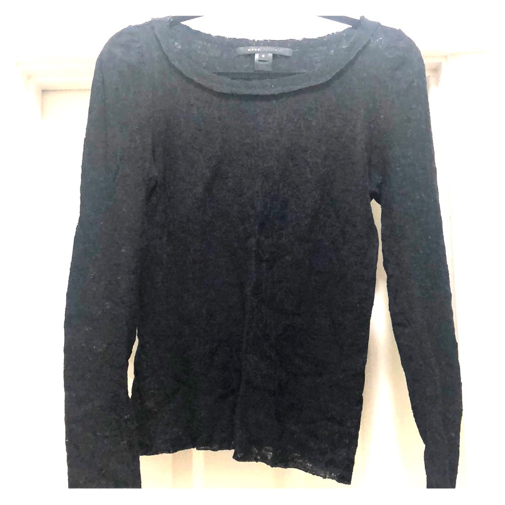 Marc by Marc Jacobs lace black shirt stretchy sm